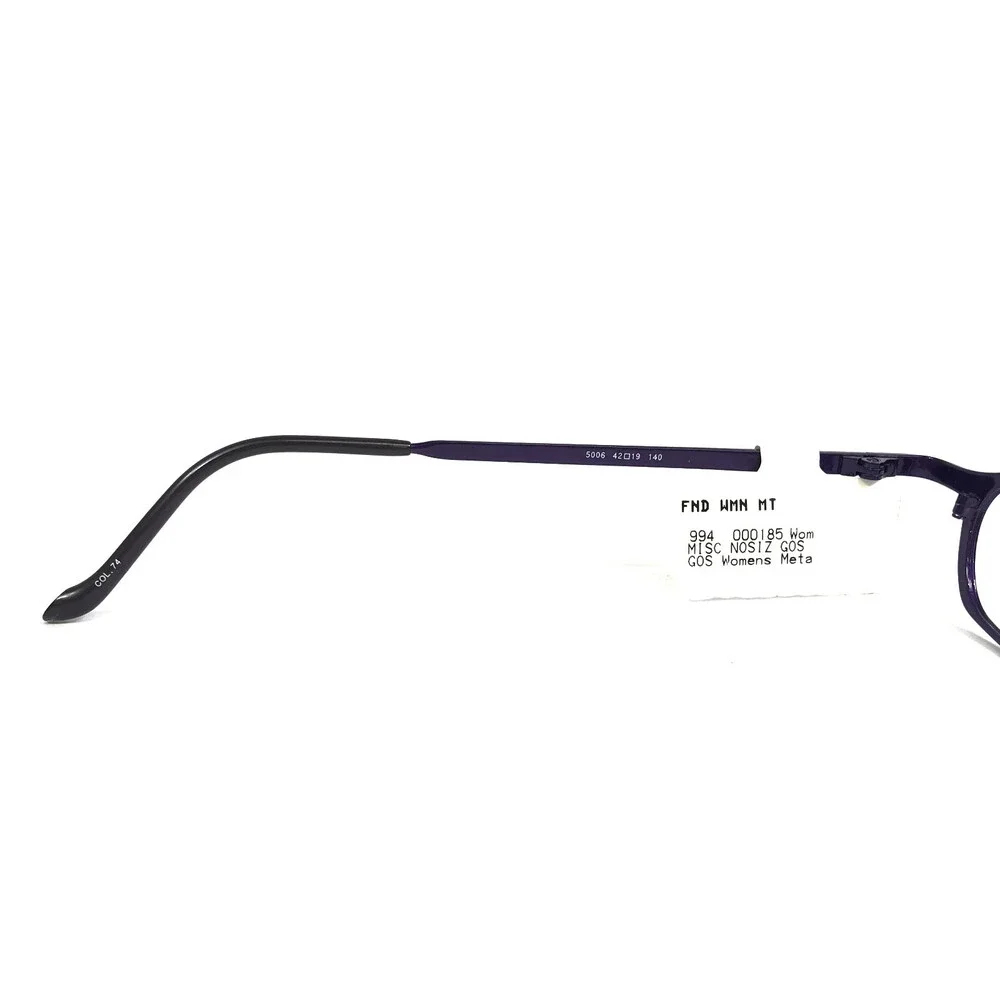 Ogi Eyeglasses Frames 5006 COL. 74 Purple Rectangle Full Rim Titanium 42-19-140